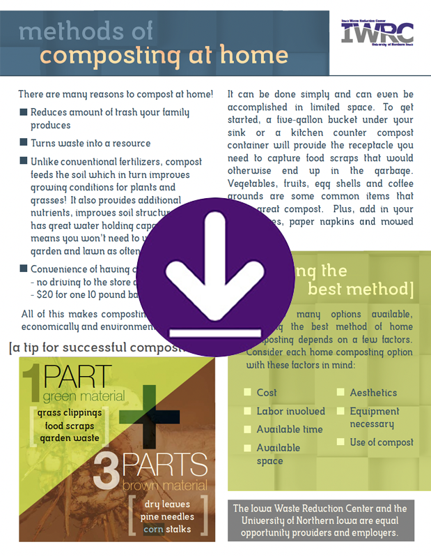 Methods of Composting factsheet image thumbnail