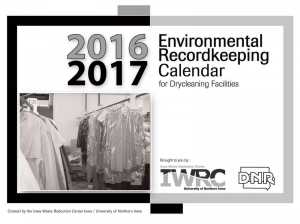 Environmental Recordkeeping Calendar for Dry Cleaning Facilities